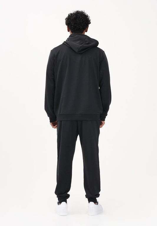 ADIDAS PERFORMANCE Tuta Big Logo French Terry nera da uomo