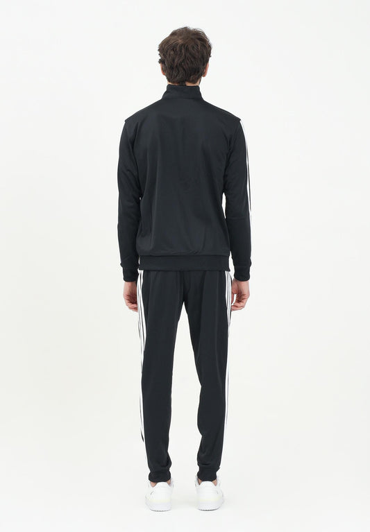 ADIDAS PERFORMANCE Tuta Basic 3-Stripes Tricot nera da uomo