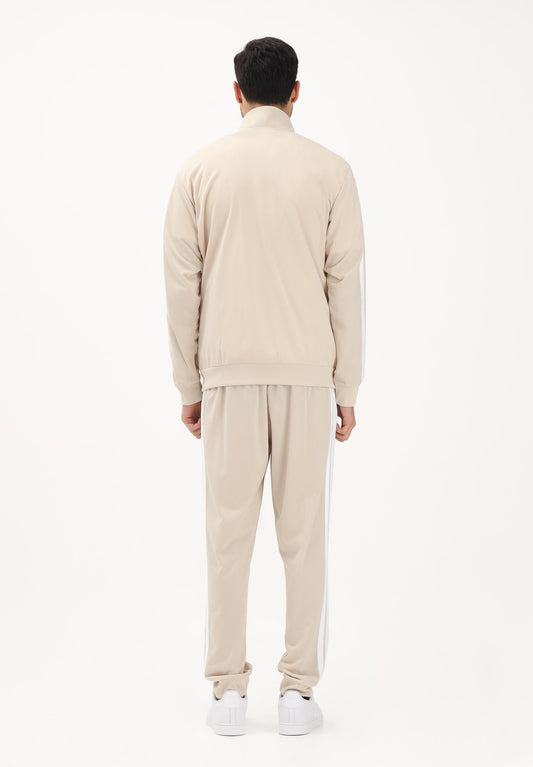 ADIDAS PERFORMANCE Tuta Basic 3-Stripes Fleece beige da uomo